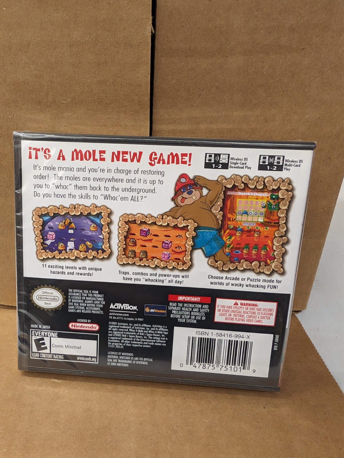 Whac-A-Mole (Nintendo DS, 2005) New -SEALED