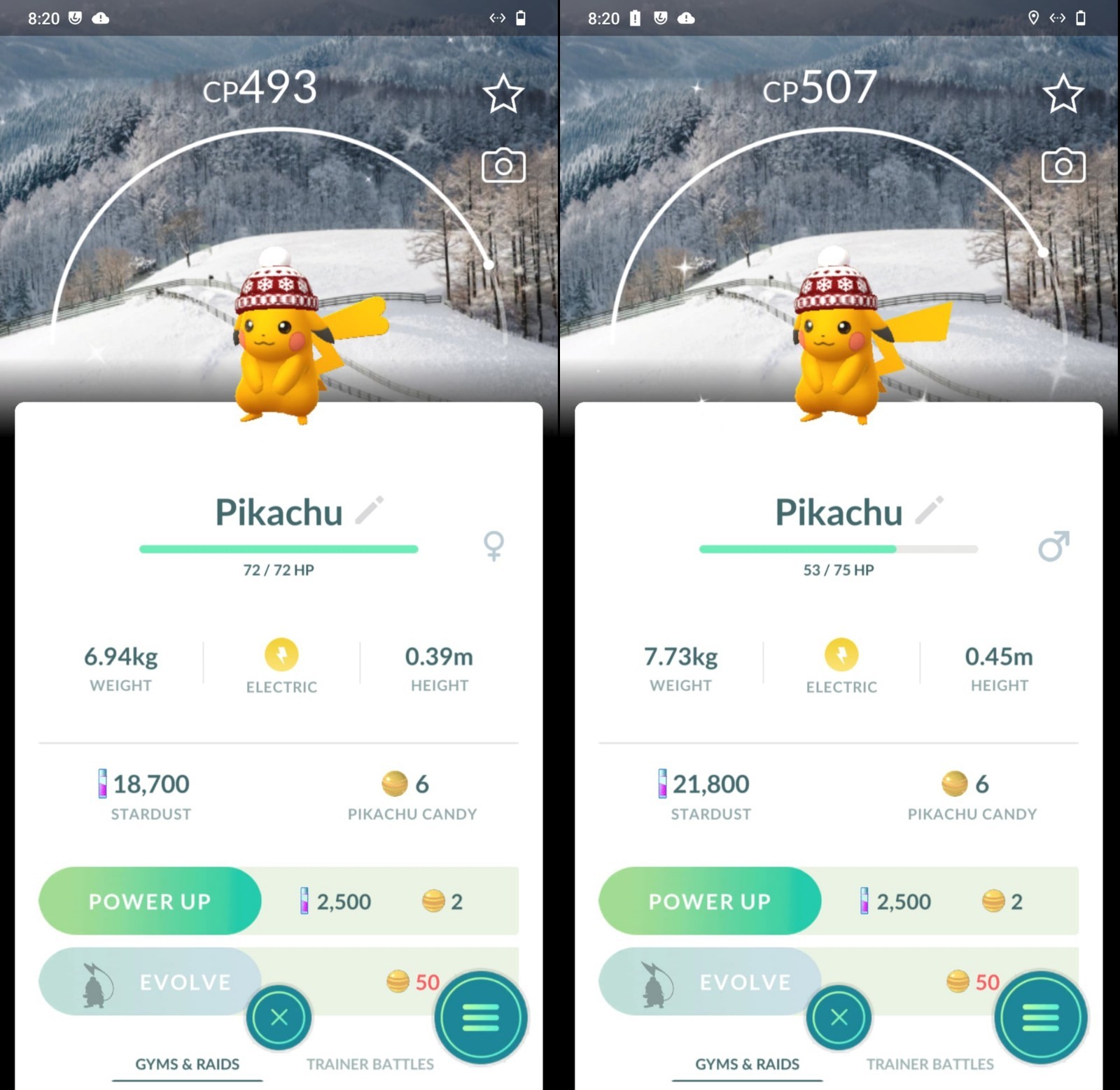 Shiny Pikachu beanies hat Pyeongchang Winter Festival background – PTCs 0r Trade