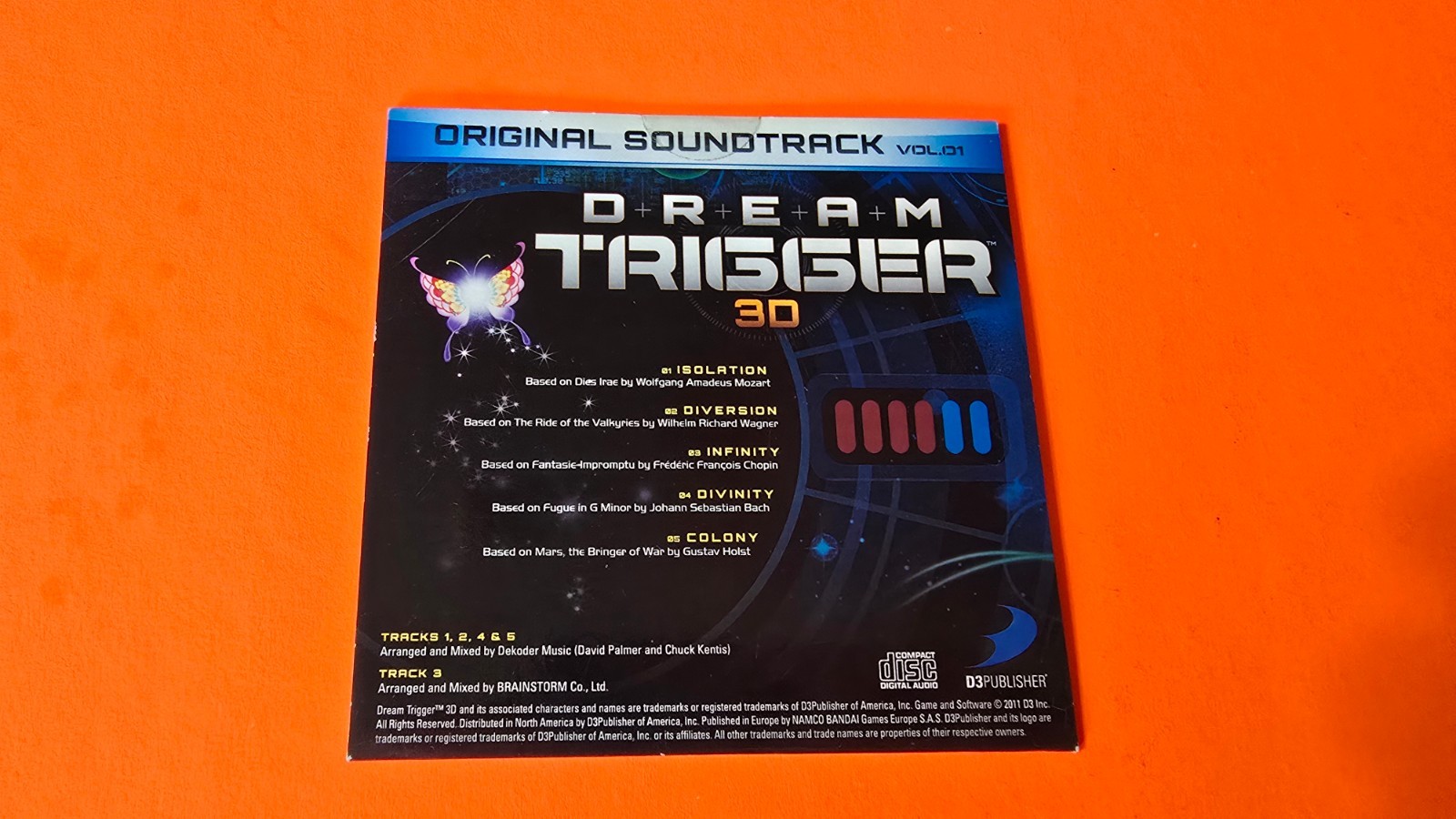 Dream Trigger 3D OST Game Soundtrack CD NEW Promo D3 Publisher Sealed Free Ship
