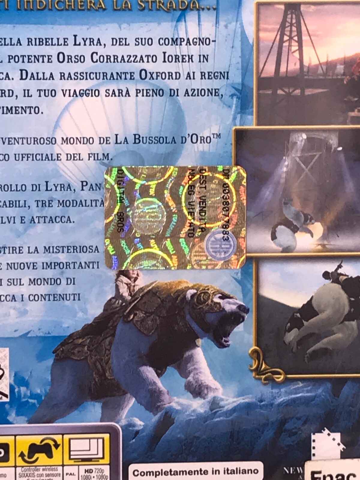 The Golden Compass Sony Ps3 Region 2 Italy Brand New Sealed Collectable Sega