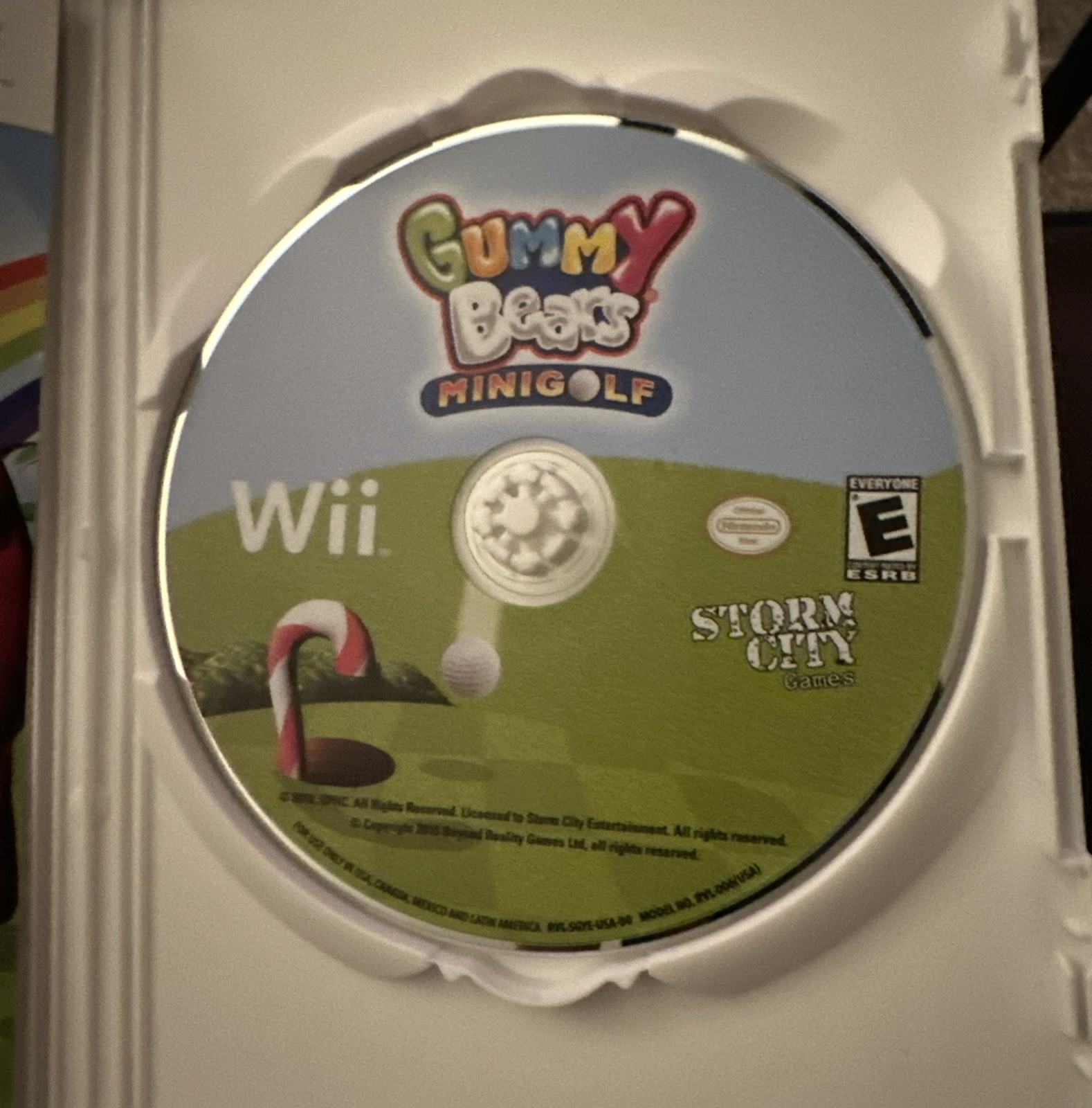 Nintendo Wii : Gummy Bears Mini Golf Storm City Games Instruction Book & Disc