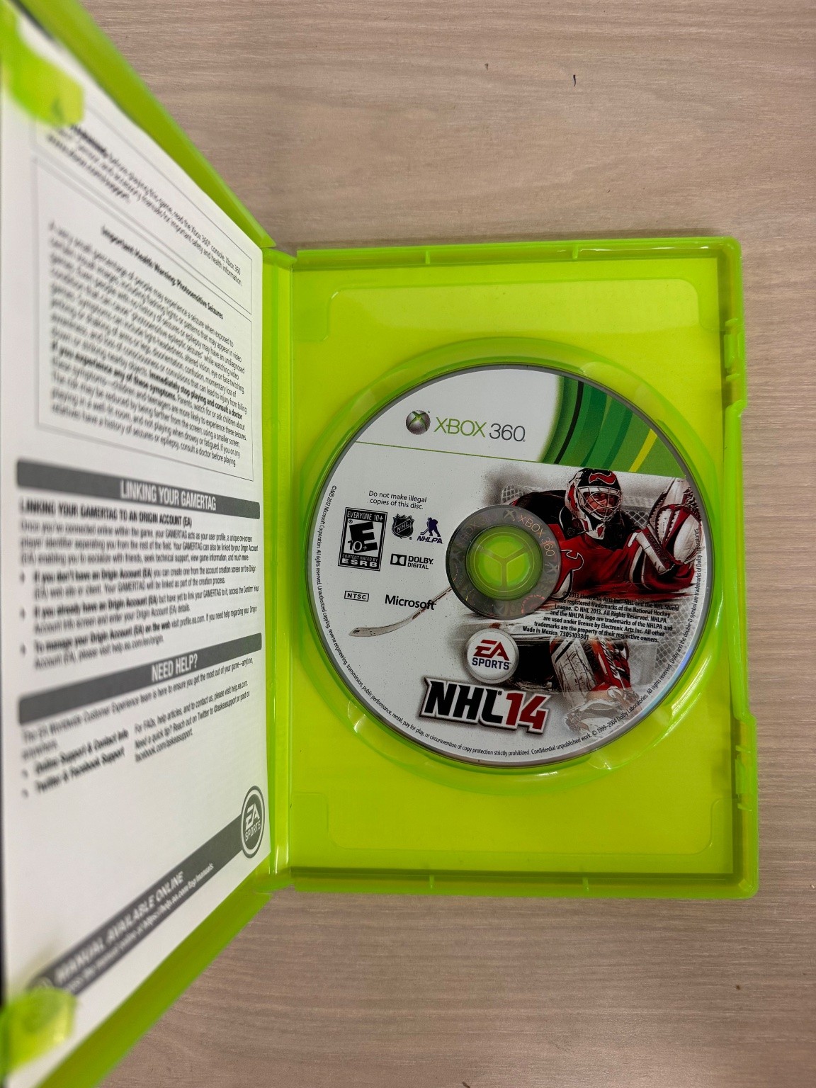 NHL 14 Xbox 360 Video Game Hockey Sports Live The Life