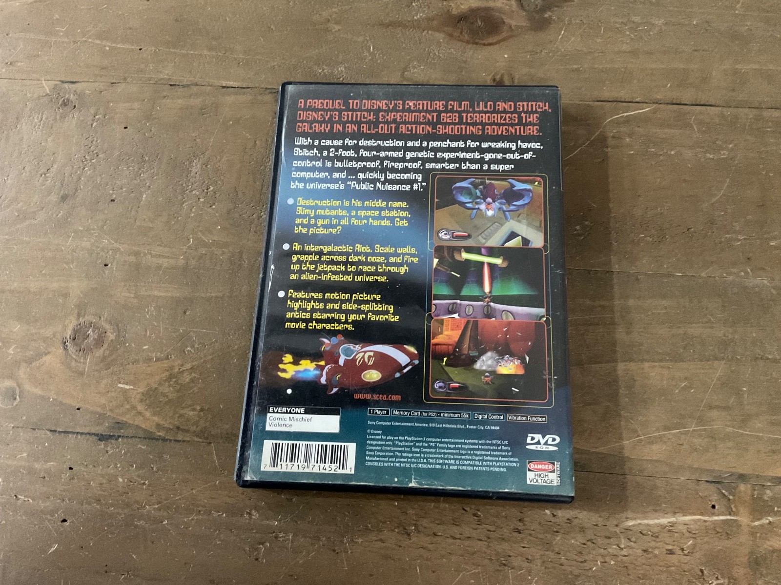 PS2 Playstation 2002 – Stitch: Experiment 626 w/ Box & Manual tested