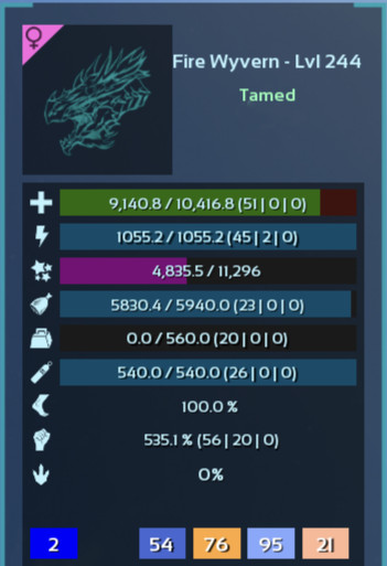 🔥ARK Survival Ascended PvE PC/XBOX/PS5 Blue Fire Wyvern 10kHp 535m (dragon) ASA