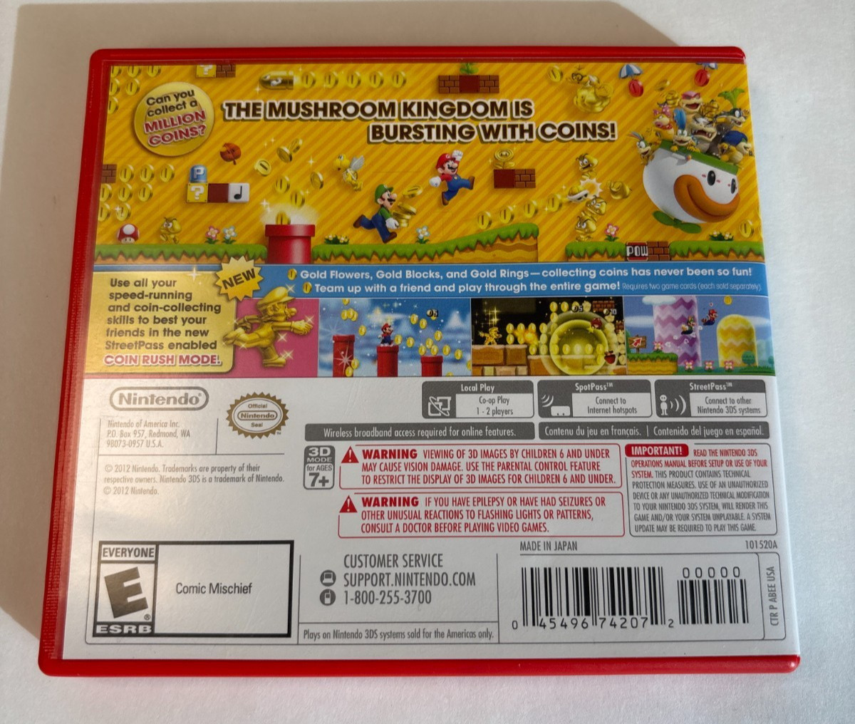 Case and Manual Only NO GAME New Super Mario Bros 2 Nintendo 3DS Authentic