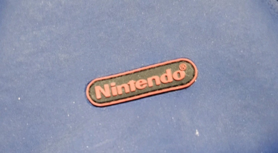 Vintage Official Nintendo Console Backpack Carrying Case Blue Black Travel Bag