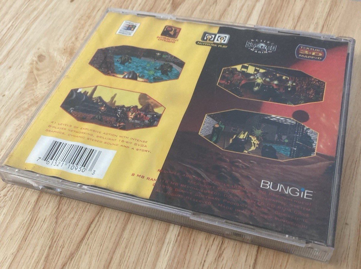 Bungie Software – Marathon 2: Durandal (PC, 1996) Vintage PC Game Windows 95