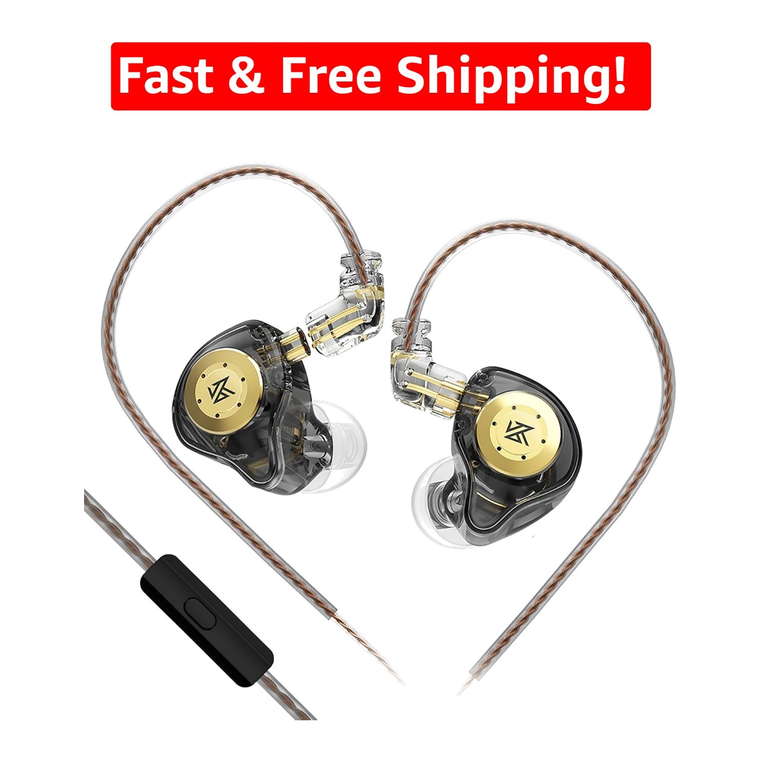 HiFi KZ EDX PRO In-Ear Monitors – Detachable Cable & Deep Bass Experience