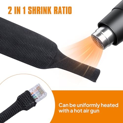 30Feet Hydraulic Hose Protector Sleeve 2-1/4″ Sheathing Wrap – 360 Inch