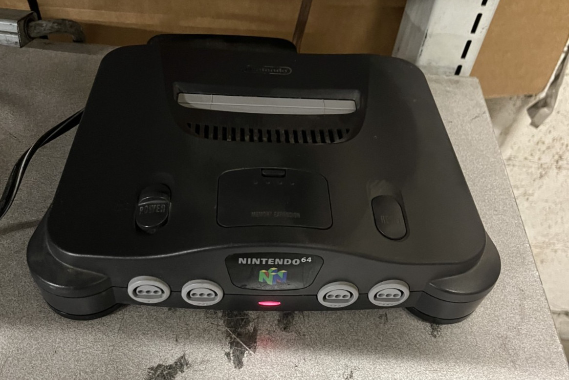 Nintendo 64 Console And power supply Only With RED Expansion Pak