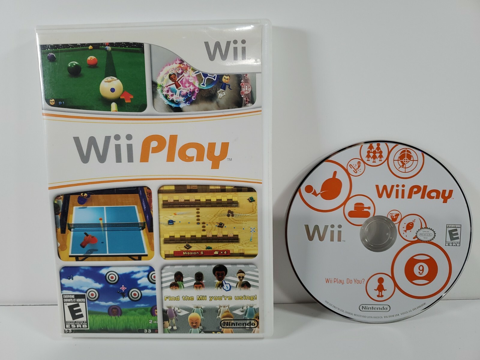 Nintendo Wii Play Complete W/ Case Manual Disc