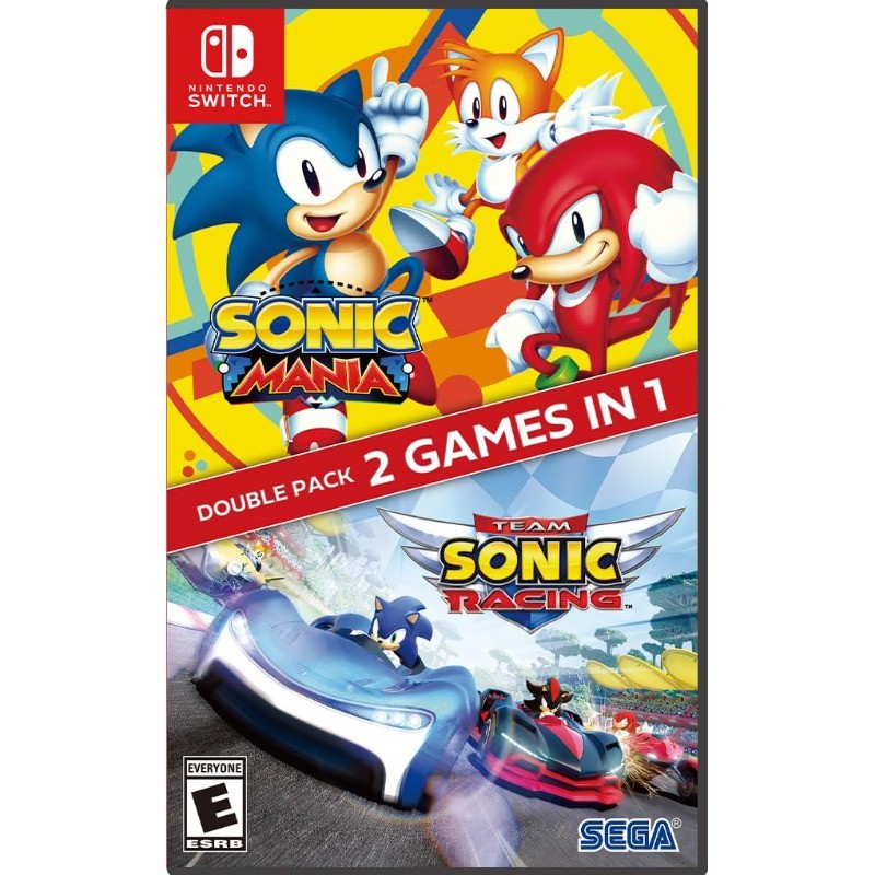 Sonic Mania + Team Sonic Racing Double Pack for Nintendo Switch ✅USA Stock