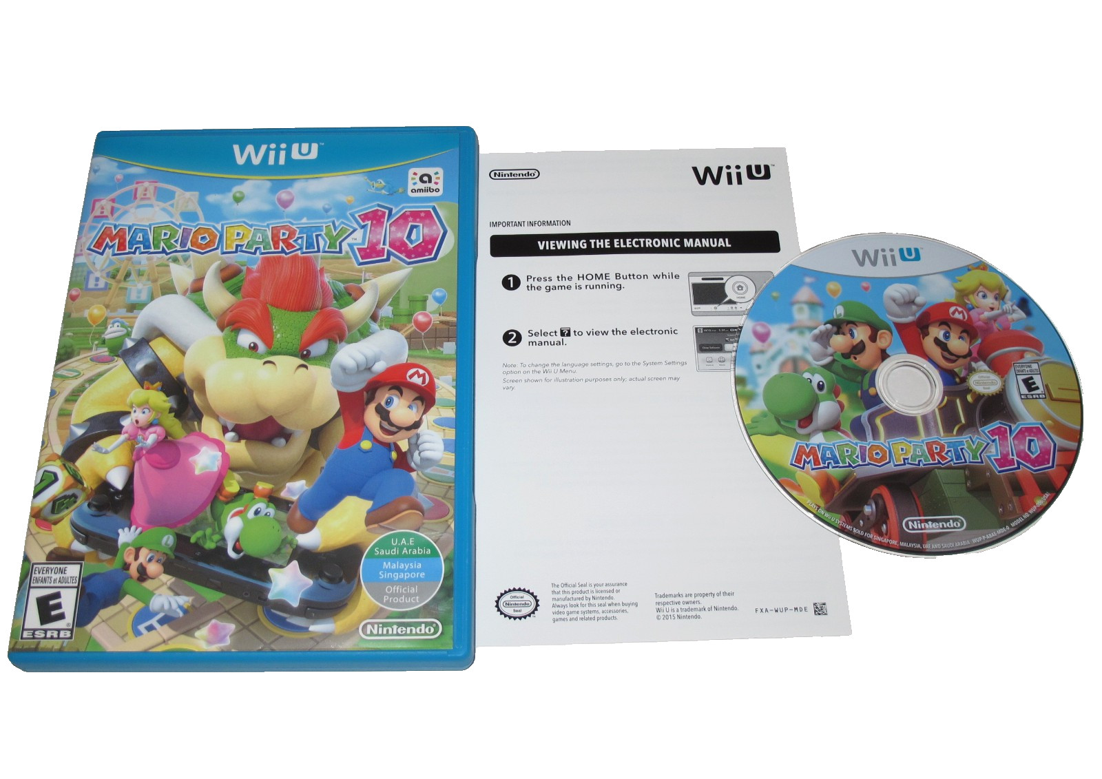 Mario Party 10 (Nintendo Wii U, 2015) Mint Disc – Complete – Family Fun – Tested
