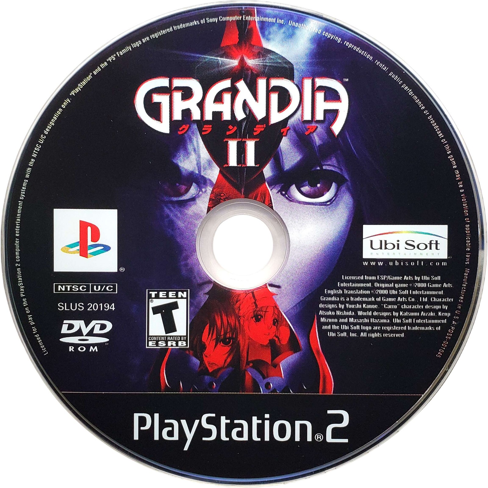 Grandia II – Sony Playstation 2 PS2 Tested 1Y Guarantee
