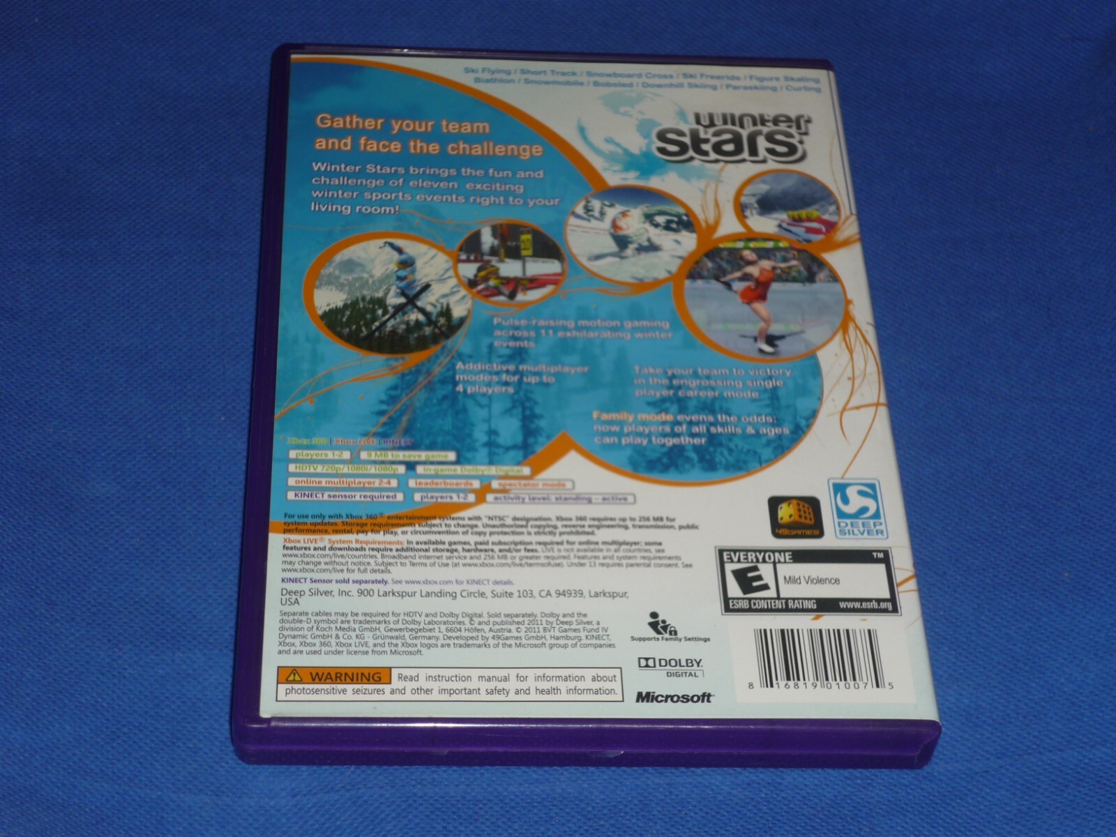 WINTER STARS (XBOX 360, 2011) COMPLETE