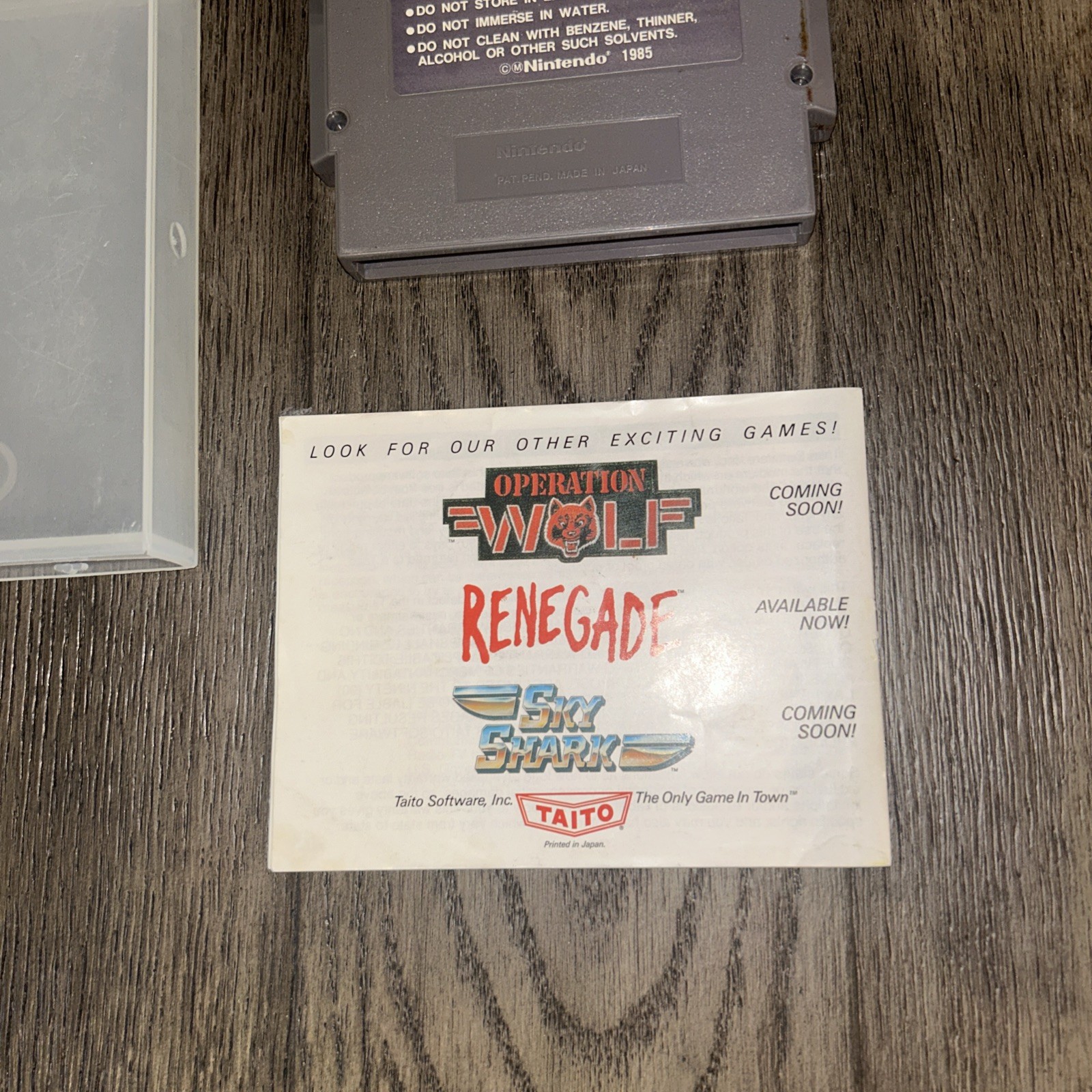 Bubble Bobble Nintendo NES 1988 Tested Cartridge, Manual, Case