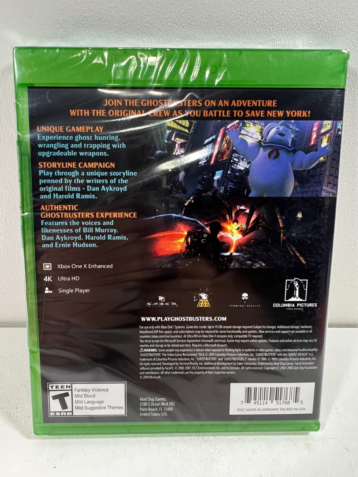 NEW GHOSTBUSTERS The Video Game Remastered XBox One Video Game Rated Teen