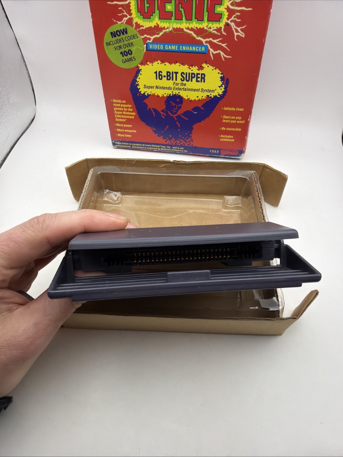 Galoob Game Genie (SNES) BOXED – Authentic 16 Bit Working No Manual