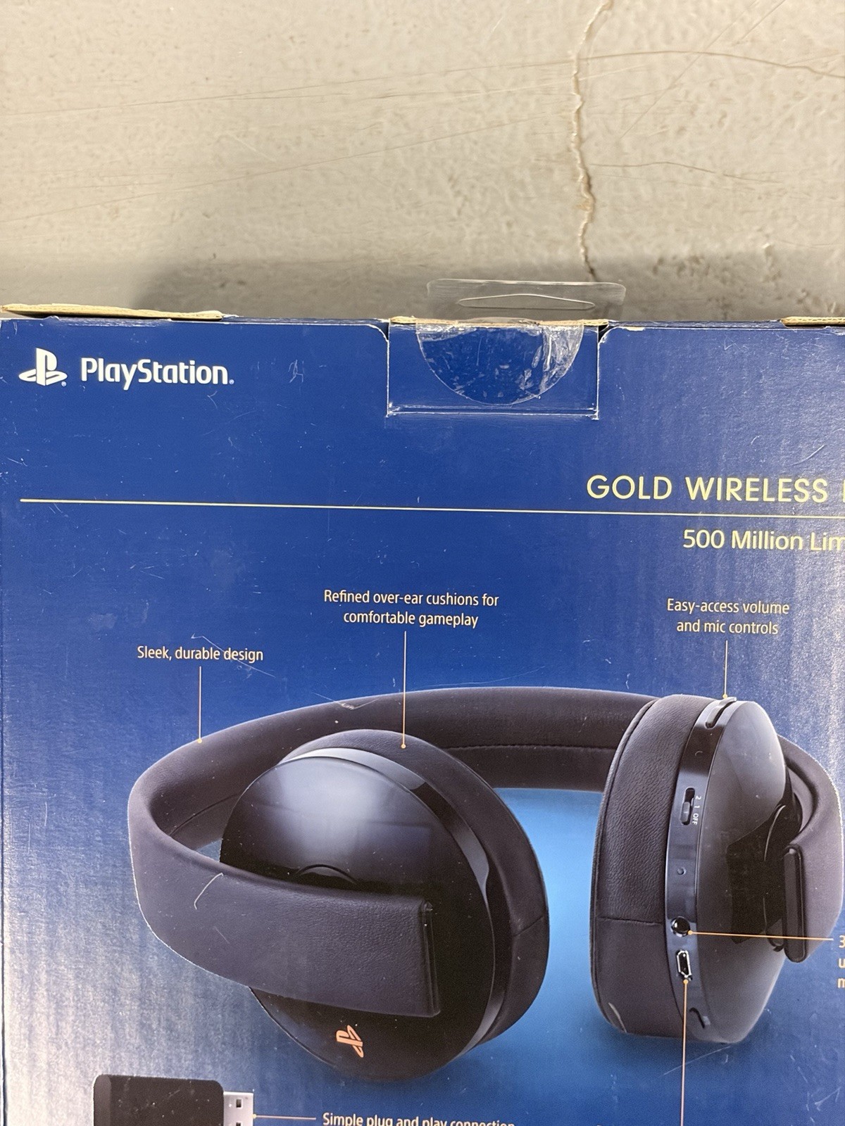 PlayStation Gold Wireless Headset 500 Million Limited Edition – Brand New