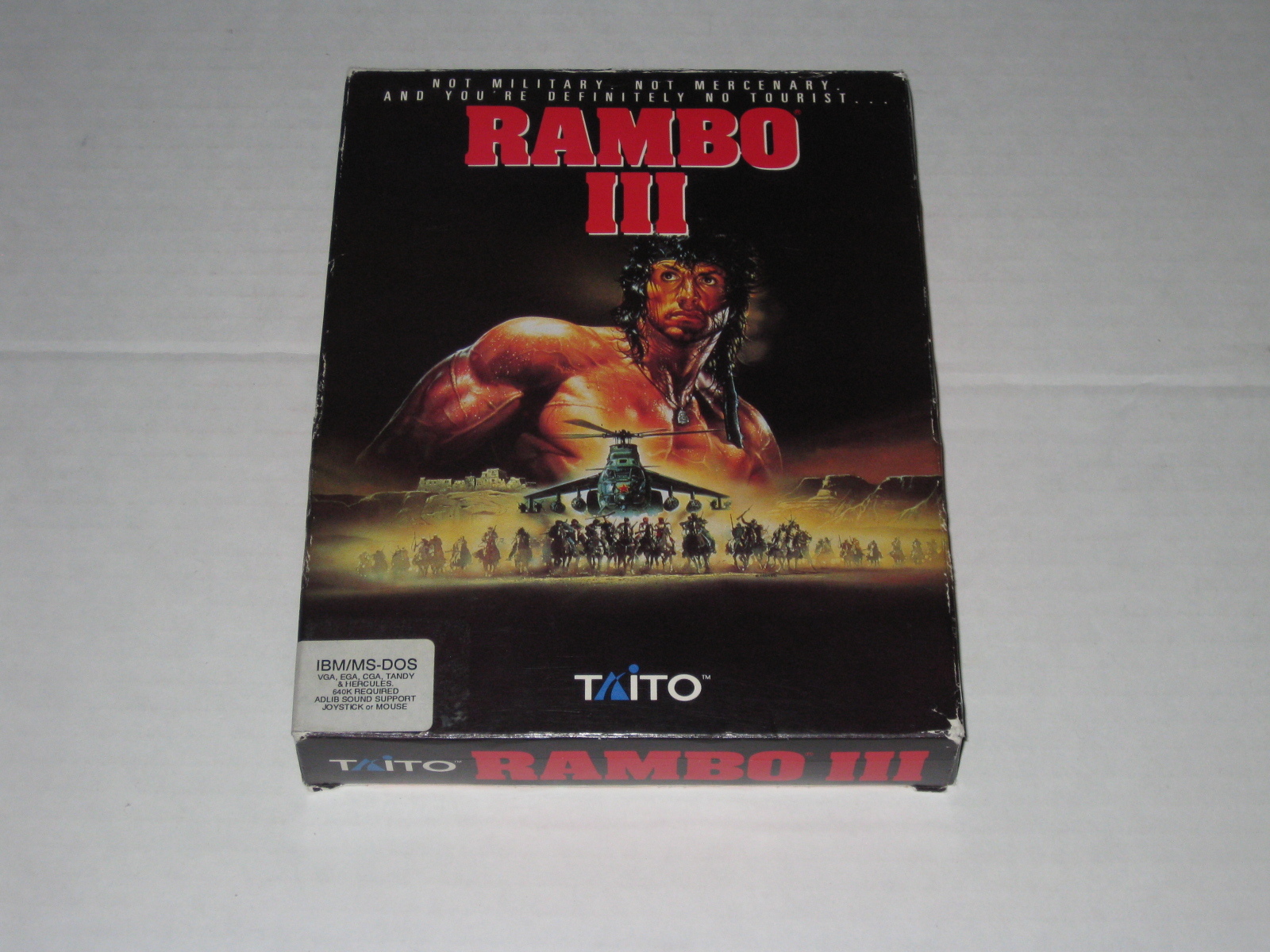Rambo III (PC, IBM, DOS,1989) Rare Game
