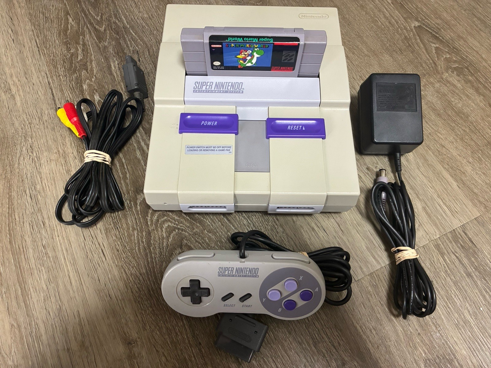 Super Nintendo (SNES) Console Bundle w/ Super Mario World