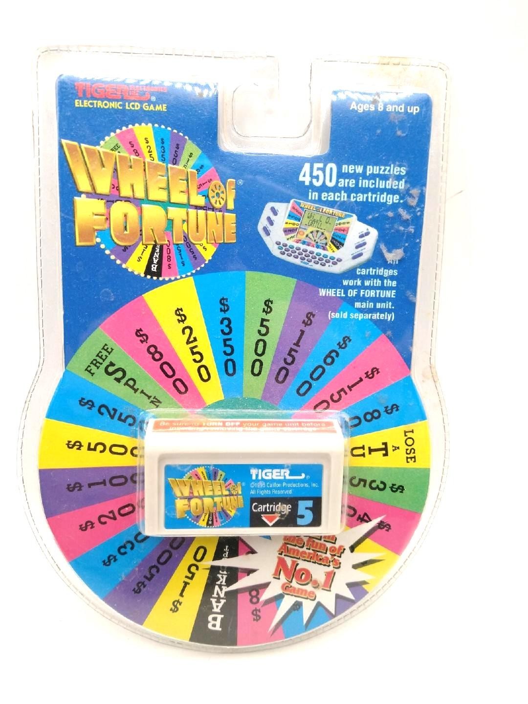 Wheel of Fortune Handheld Game Cartridge Only #5 Tiger Electronics 1995