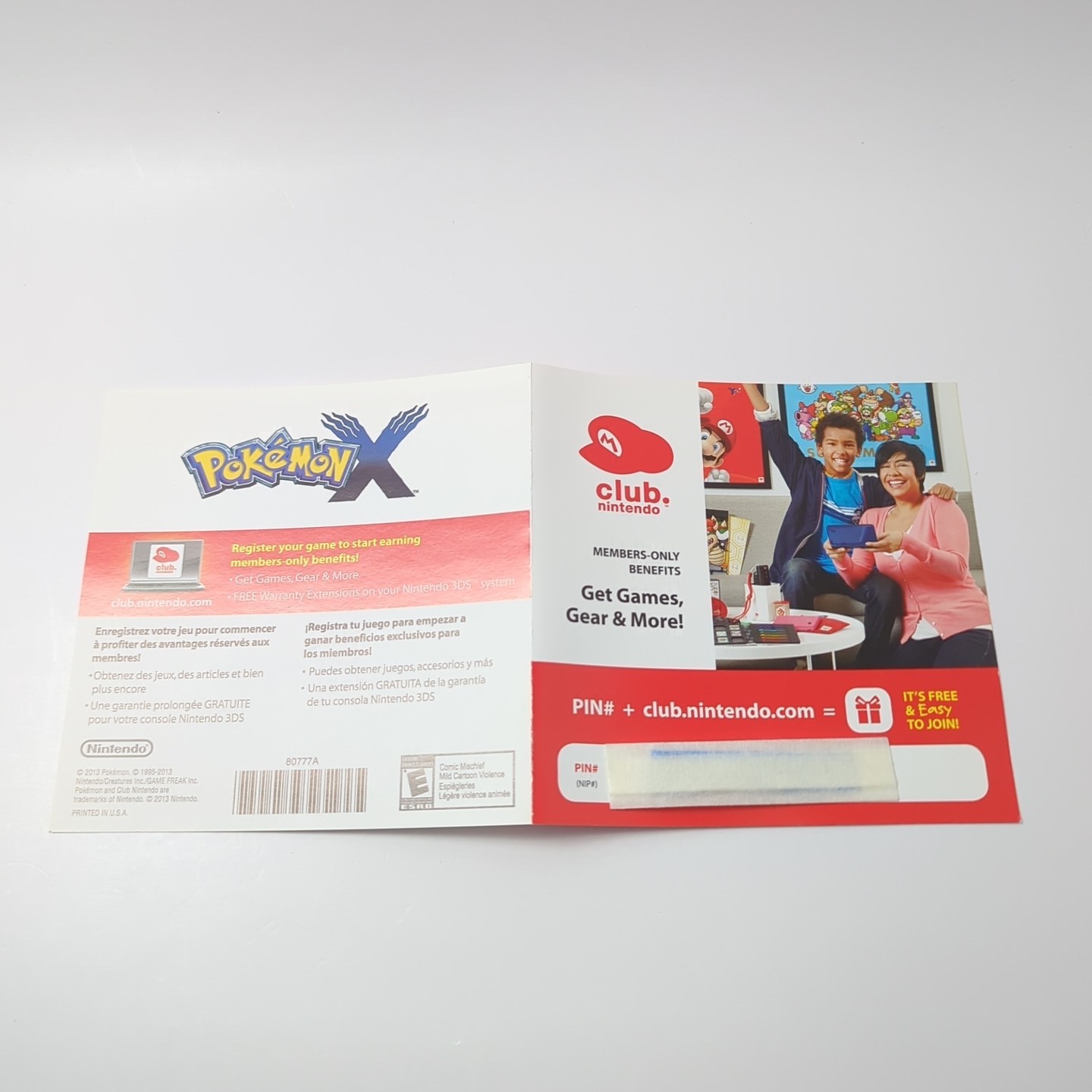 Pokemon X (Nintendo 3DS, 2013) CIB USA Version – TESTED & WORKING!