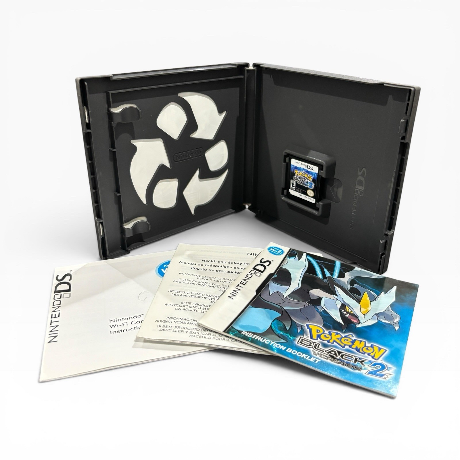 Pokemon Black Version 2 (Nintendo DS, 2012) Complete CIB W/ Manual & Inserts