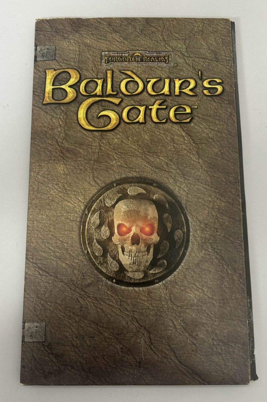 Baldur’s Gate Forgotten Realms 6 Disc PC CD-ROM Includes Reference Card and Map