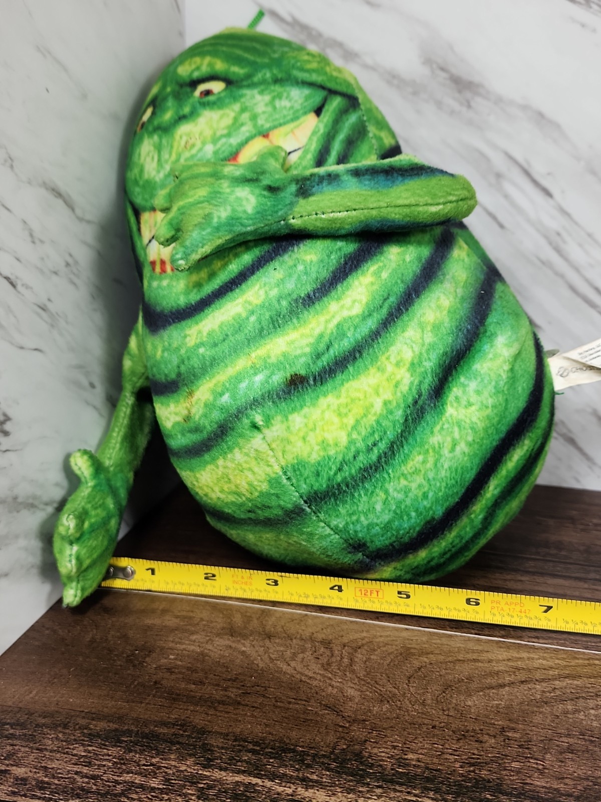 ☆ ~Large 10″ Ghostbusters Plush Toy SLIMER Happy Ghost. Green Stuffed Animal~ ☆