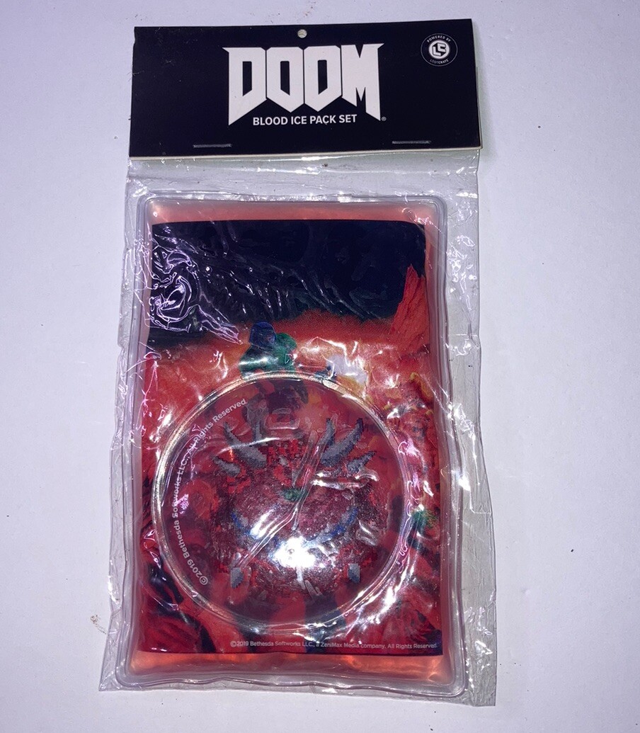 Doom Blood Ice Pack Set from Lootcrate Loot Crate Bethesda New NIP