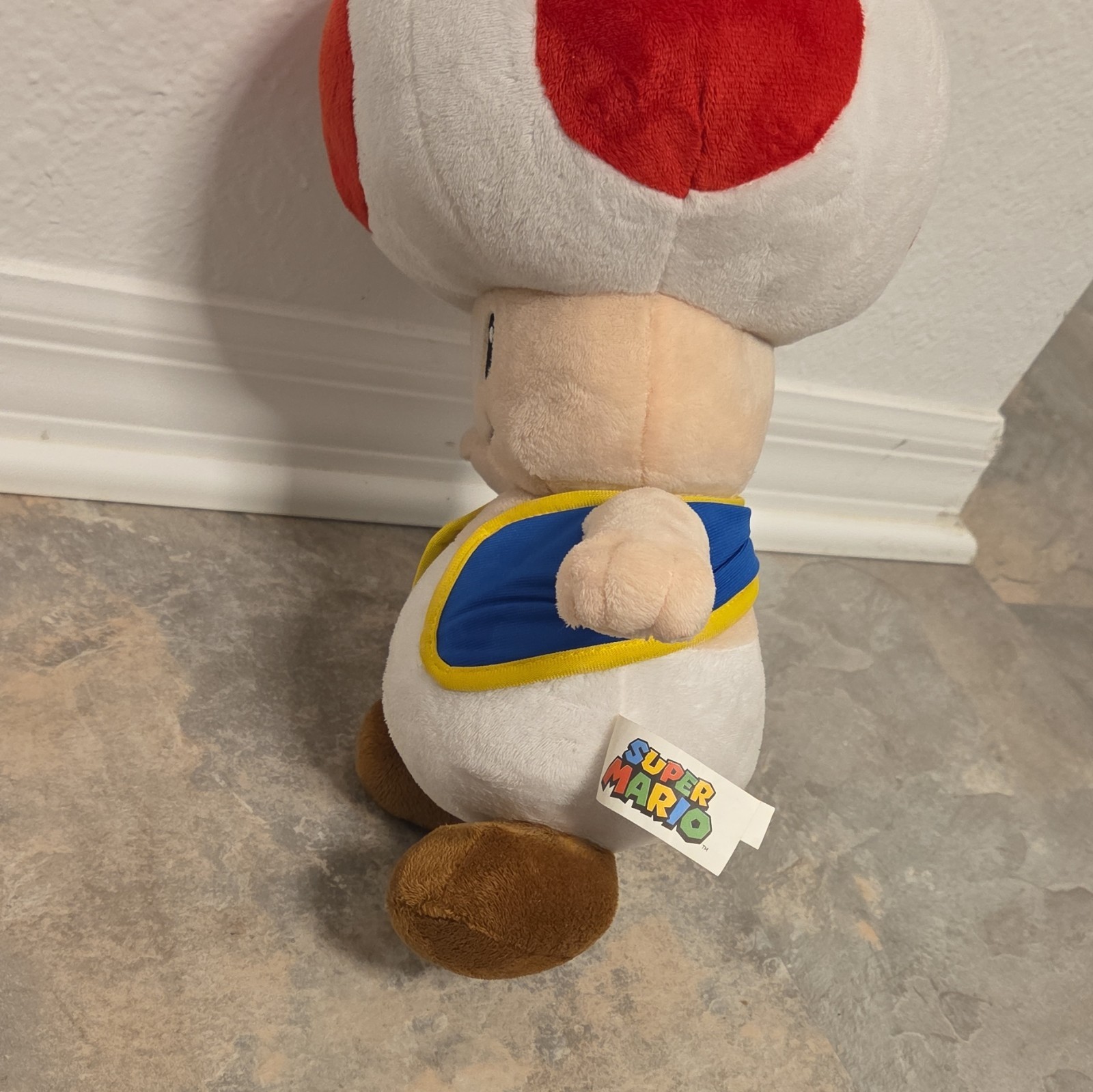 Nintendo Super Mario Large 40cm Toad Plush Doll Surface Washable Series 2018