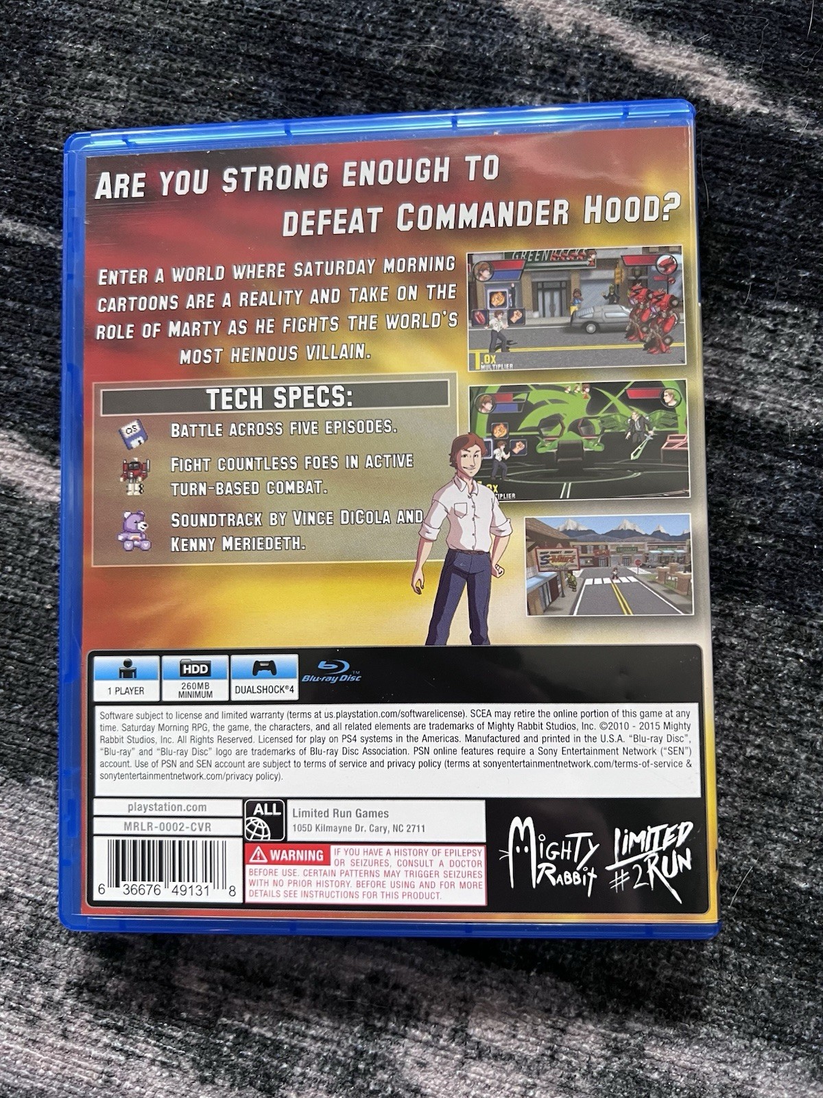 Saturday Morning RPG Sony PS4 Limited Run #2 Opened/Excellent Condition