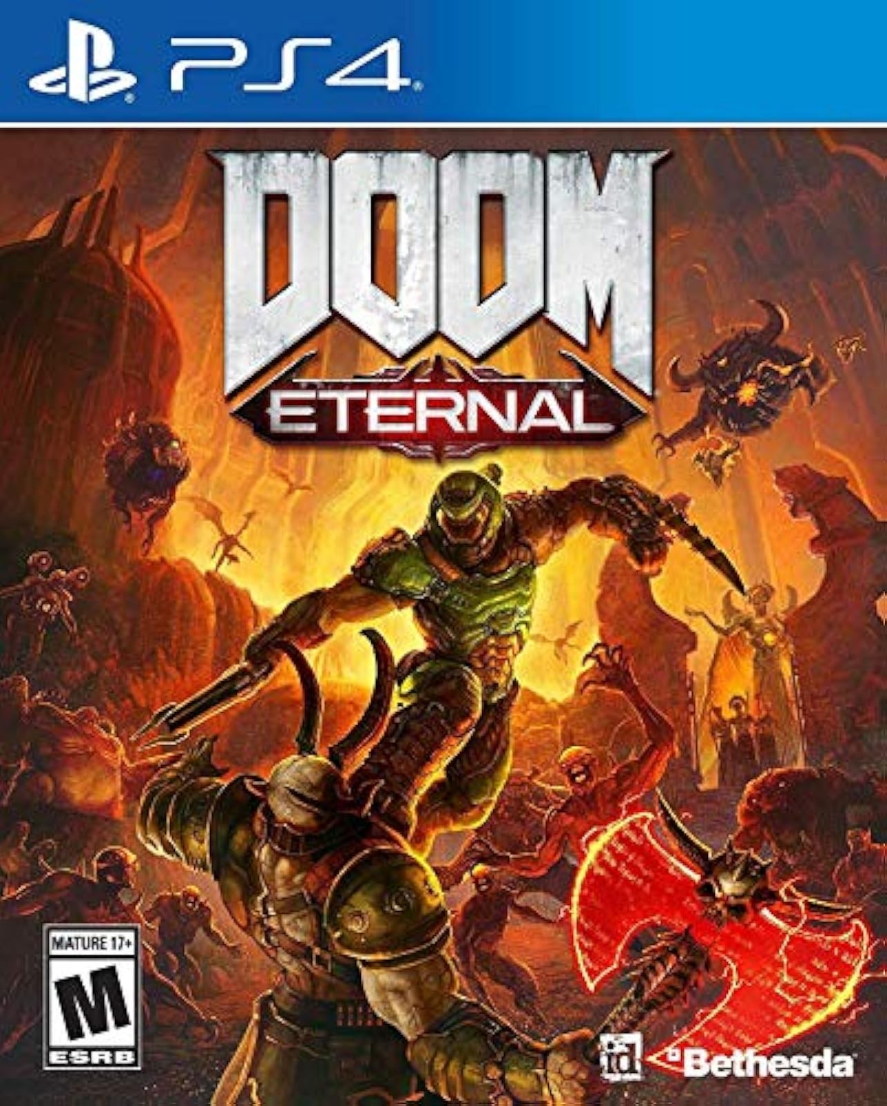 Doom Eternal: Standard Edition For PlayStation 4 PS4 PS5 Shooter Very Good 4E