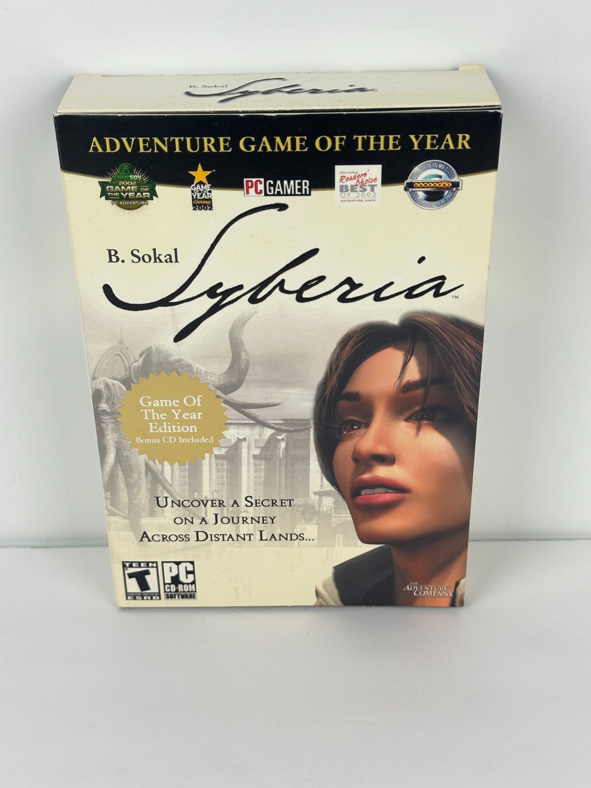 B. Sokal Syberia CD-ROM The Adventure Company Microids PC Game Complete