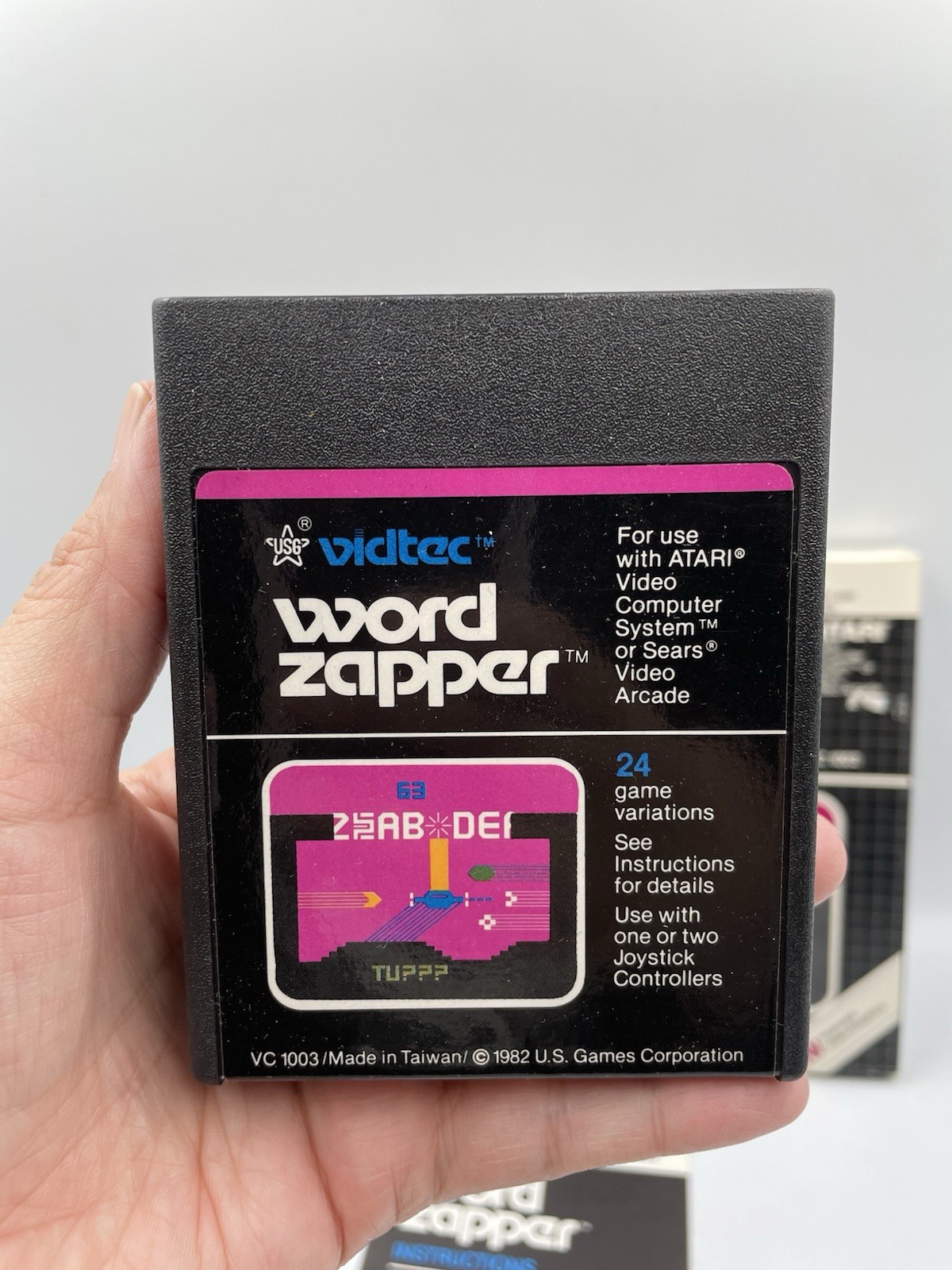 Atari 2600 Word Zapper Complete in Box With Manual, Tested
