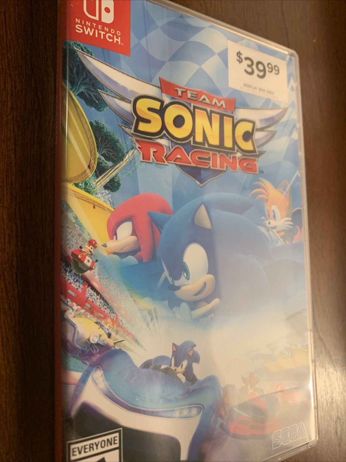 Team Sonic Racing – Nintendo Switch Gamestop Display Box Authentic RARE No Game