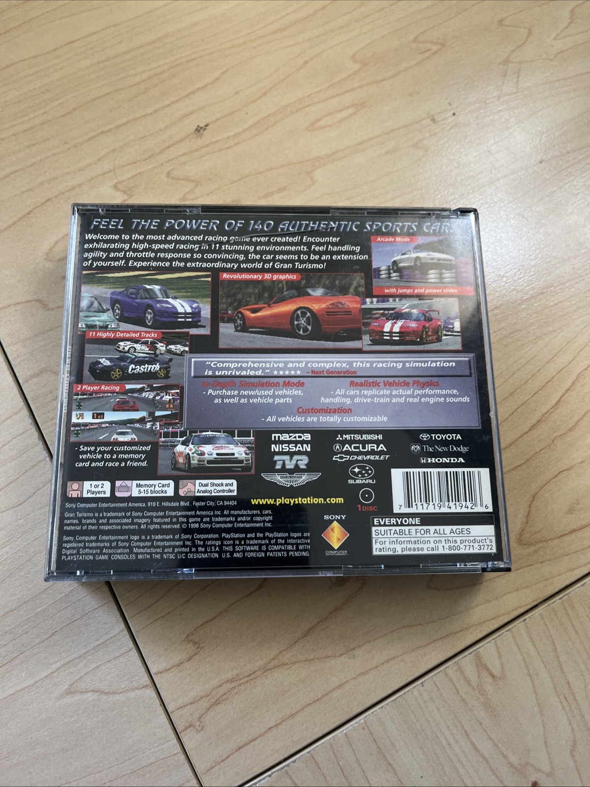 Gran Turismo Sony PlayStation 1, 1998
