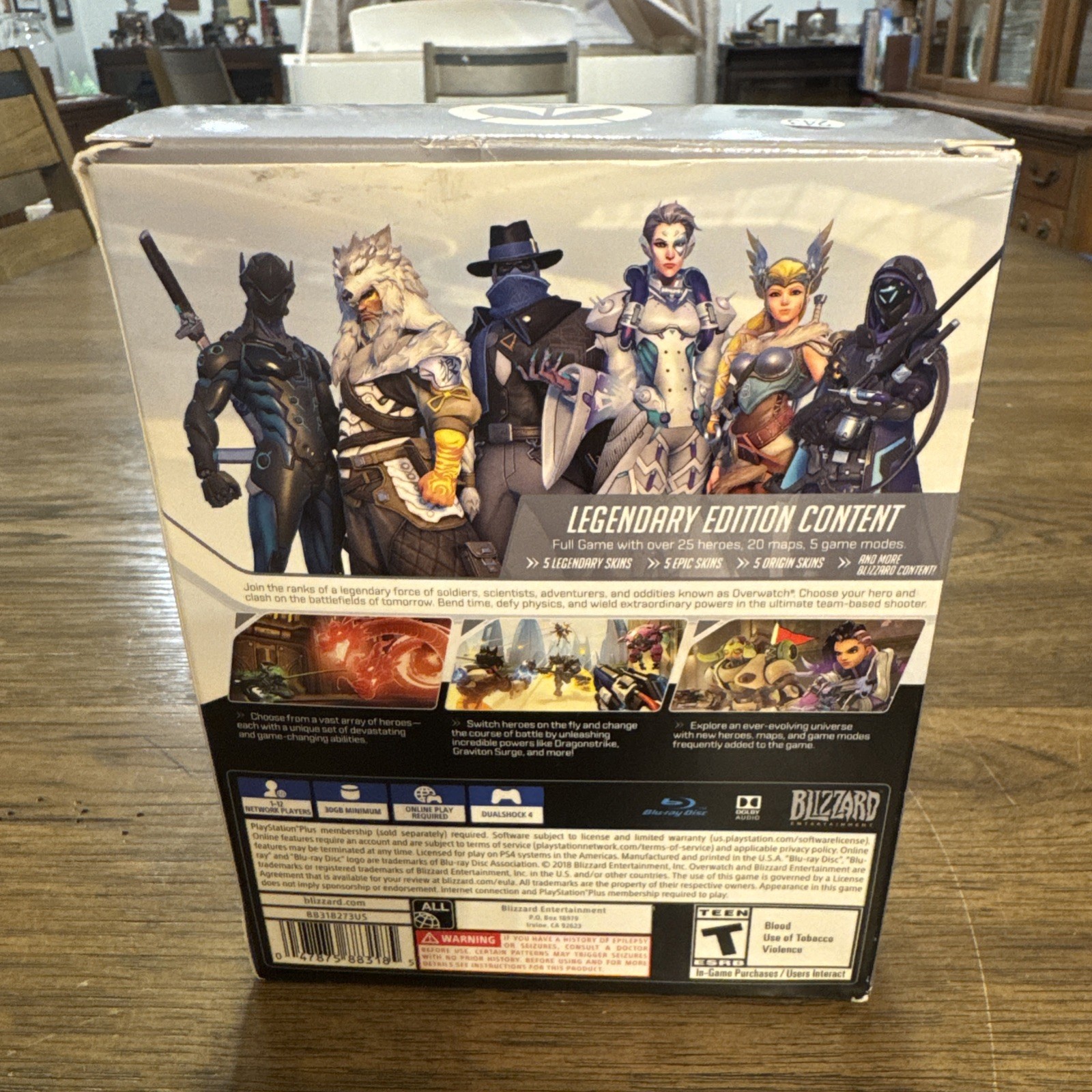 Overwatch Legendary Edition Bundle Carbon Fiber Genji Sony PS4 Very Good