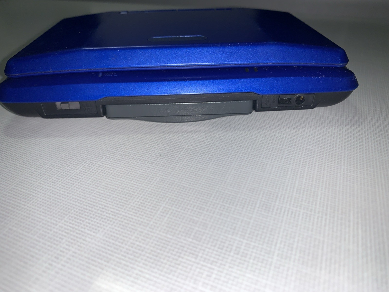 Original Nintendo DS Console Electric Blue Fat NTR-001 Tested Working No Charger