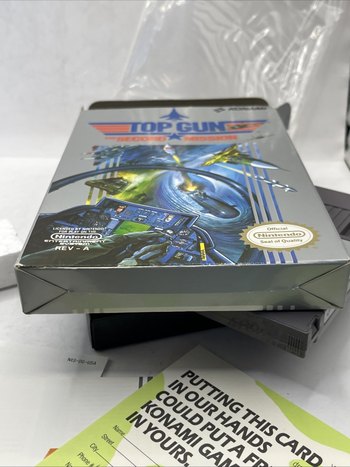 Top Gun: The Second Mission Nintendo NES, 1989 Complete In Box