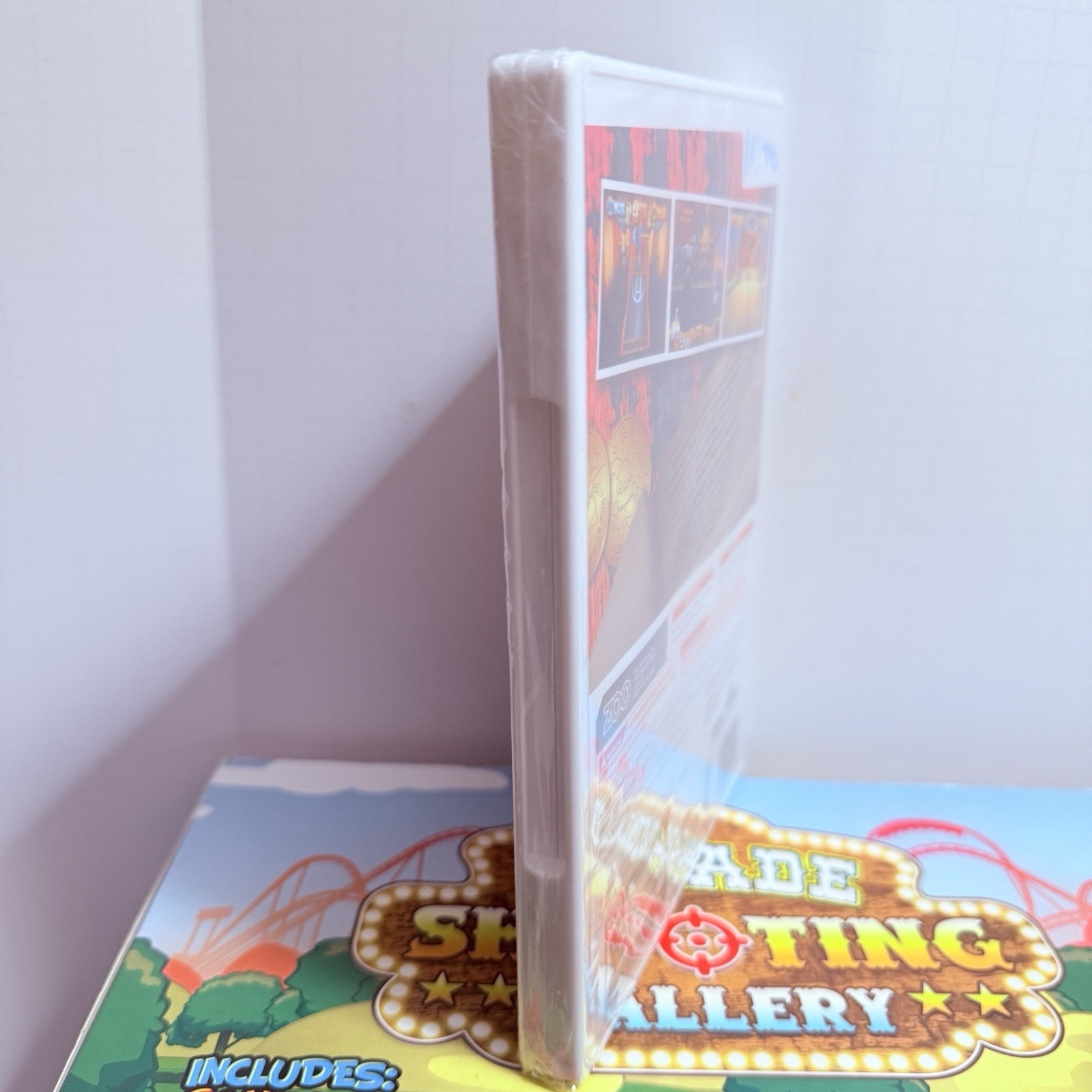 SEALED Arcade Shooting Gallery Blaster & SEALED Game Nintendo Wii Open Box NIB
