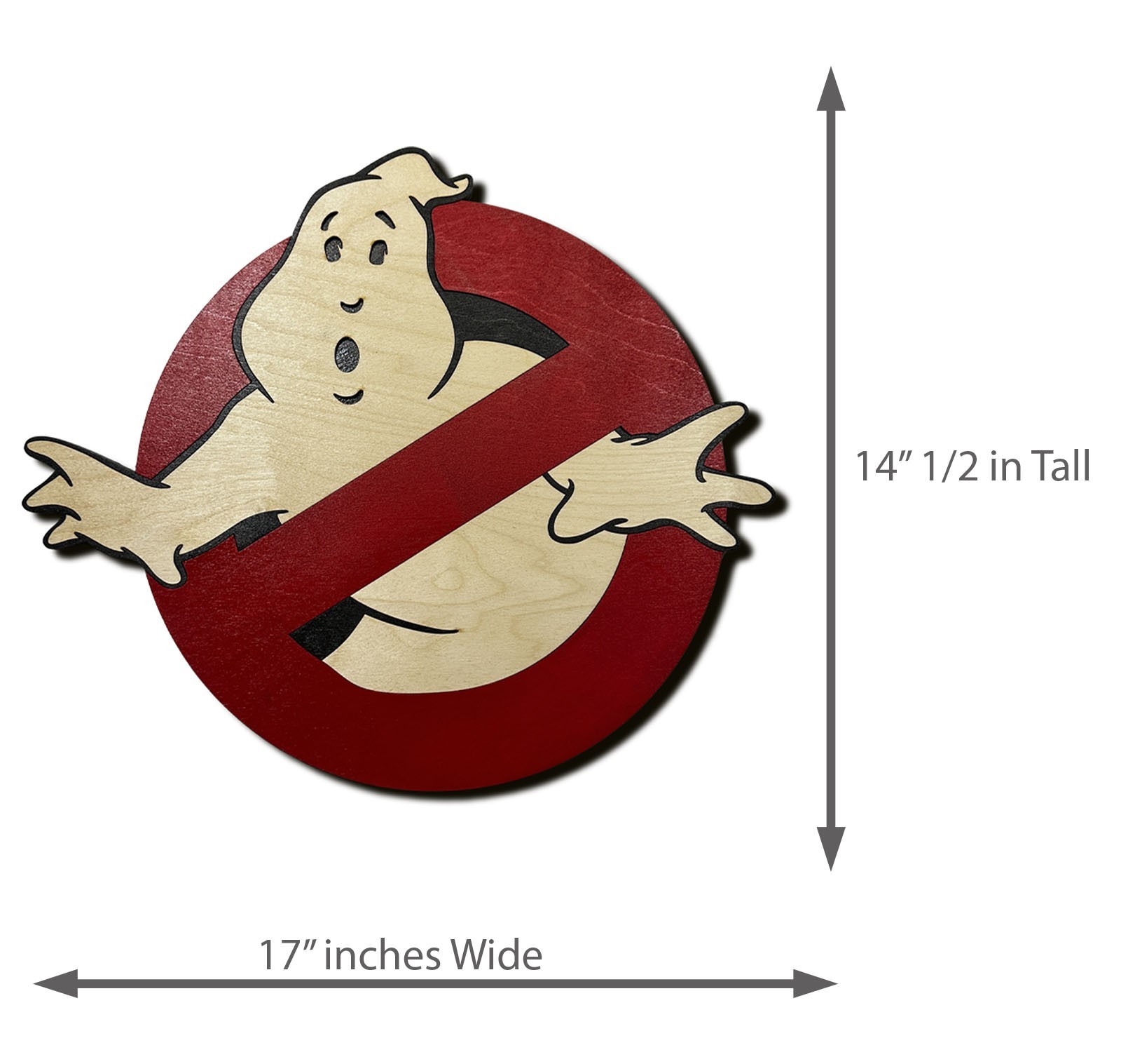 Ghostbusters Symbol-Wooden Wall Art-Handcrafted-Unique-Nice!-Large!