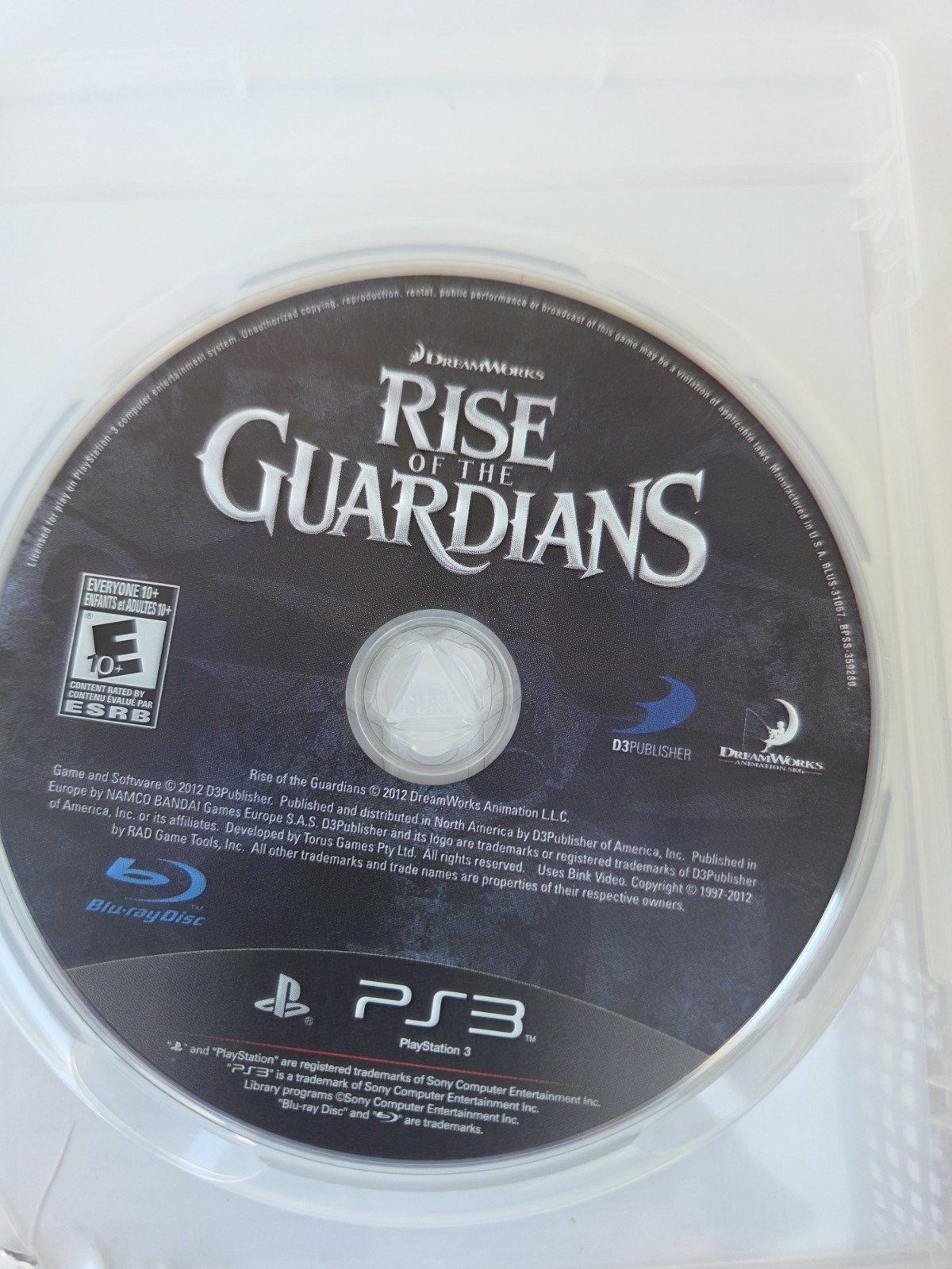 Rise of the Guardians PS3 PlayStation 3 Complete CIB Tested w/ Manual
