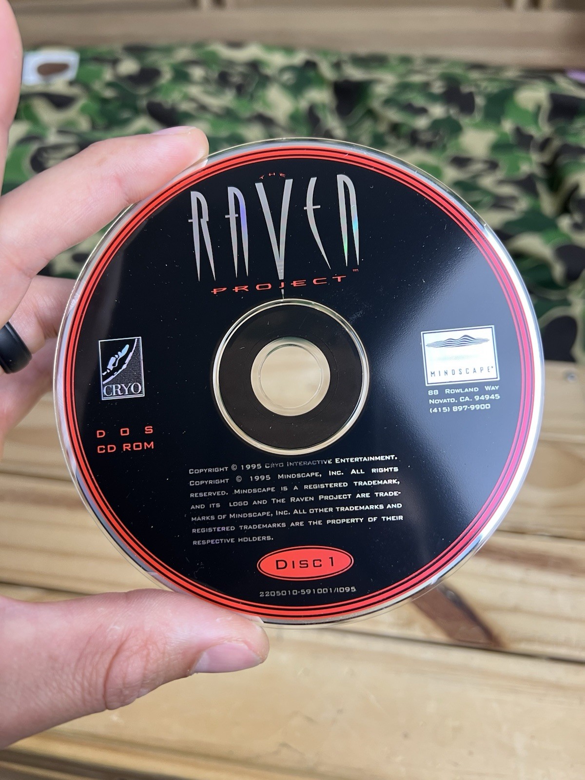 Cryo Interactive The Raven Project CD-ROM MS-DOS 1995 Computer Game
