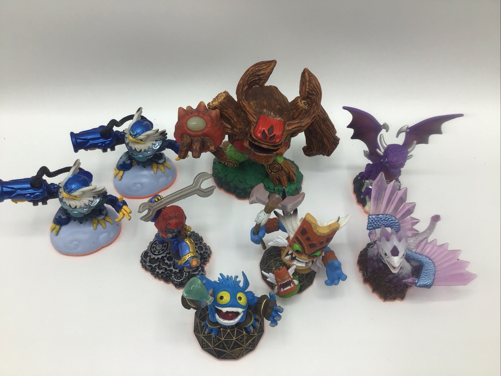 Lot of 8 – Skylanders Giants Tree Rex-Cynder-Flashwing-Pop Fizz