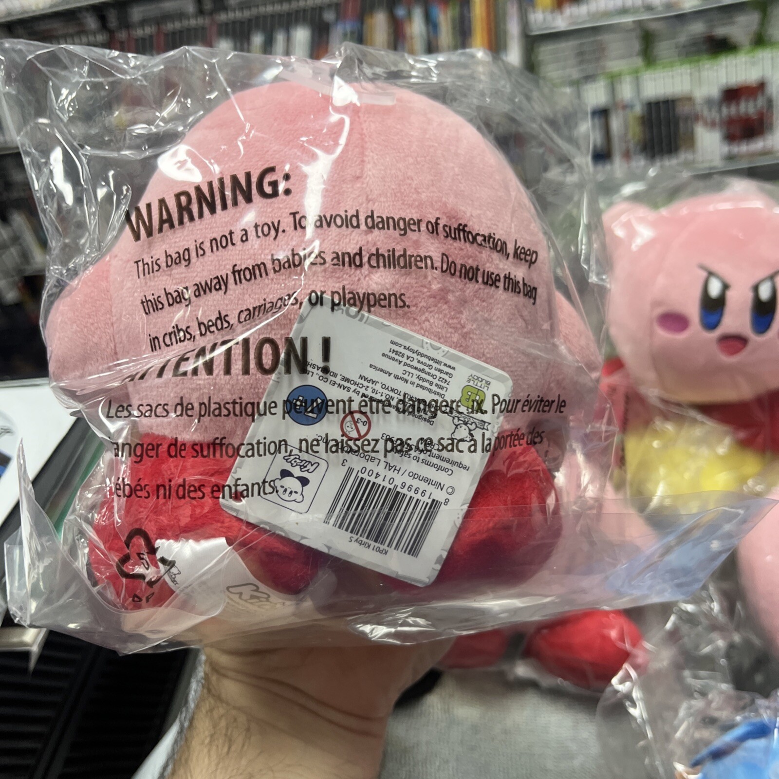 Sanei Little Buddy Kirby Adventure All Star Collection Kirby 5.5″ Plush In Bag