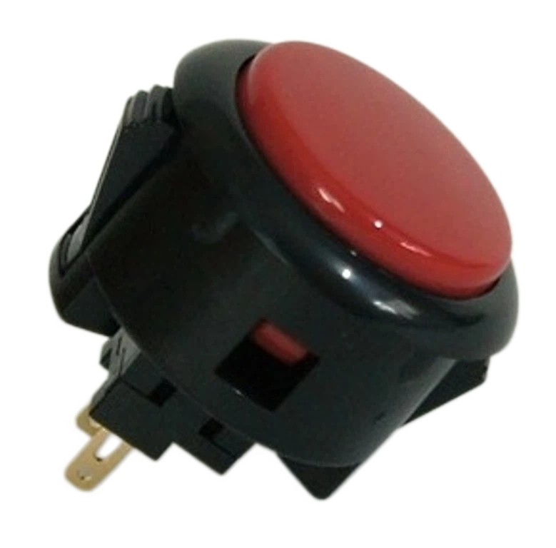 Japan Sanwa Buttons Mix Black Red x 8 pcs Video Game Arcade Parts OBSF-30-K/R