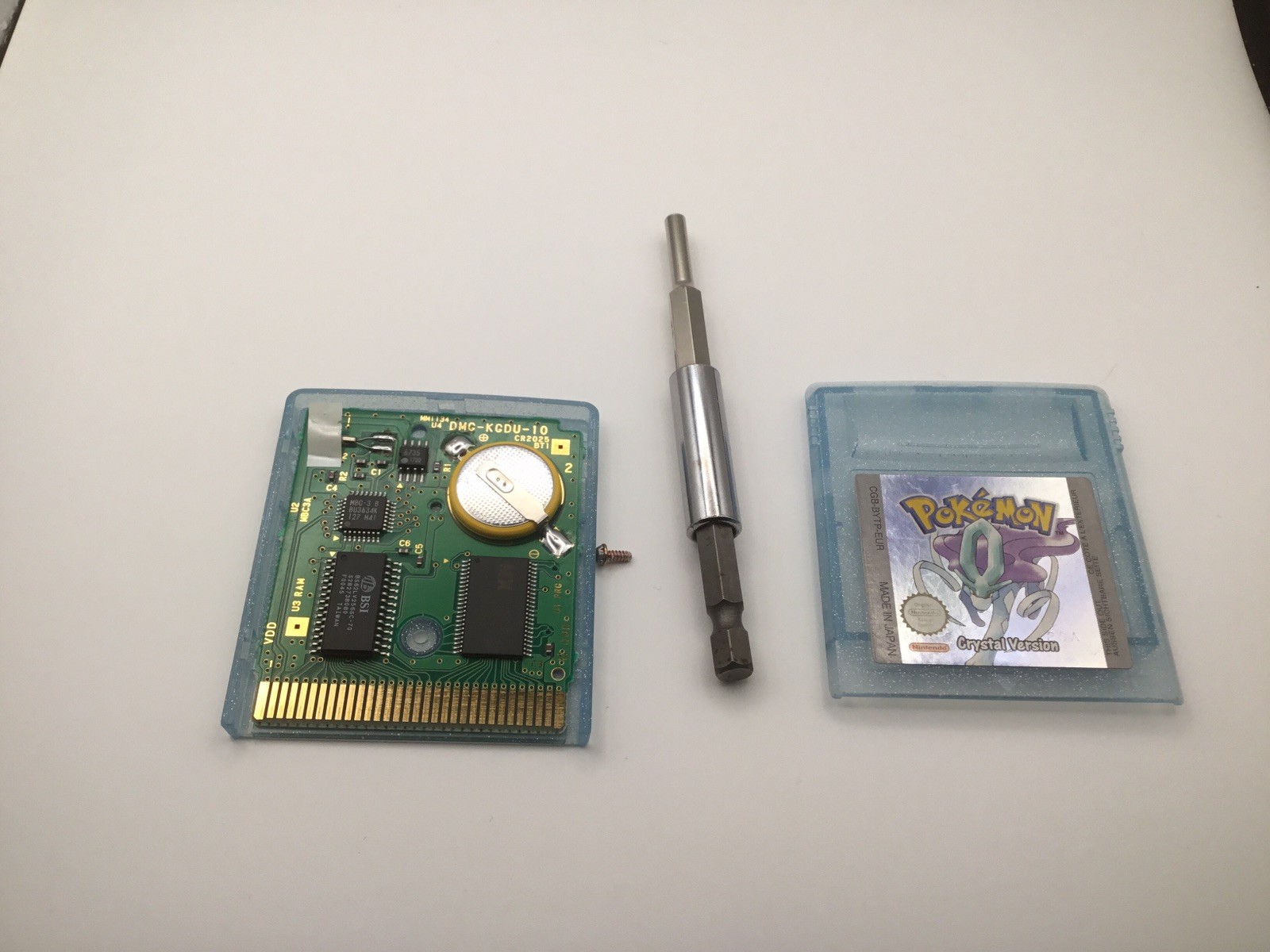 Pokemon Crystal Version, Complete in Box (CIB), Gameboy Color, New Battery, PAL