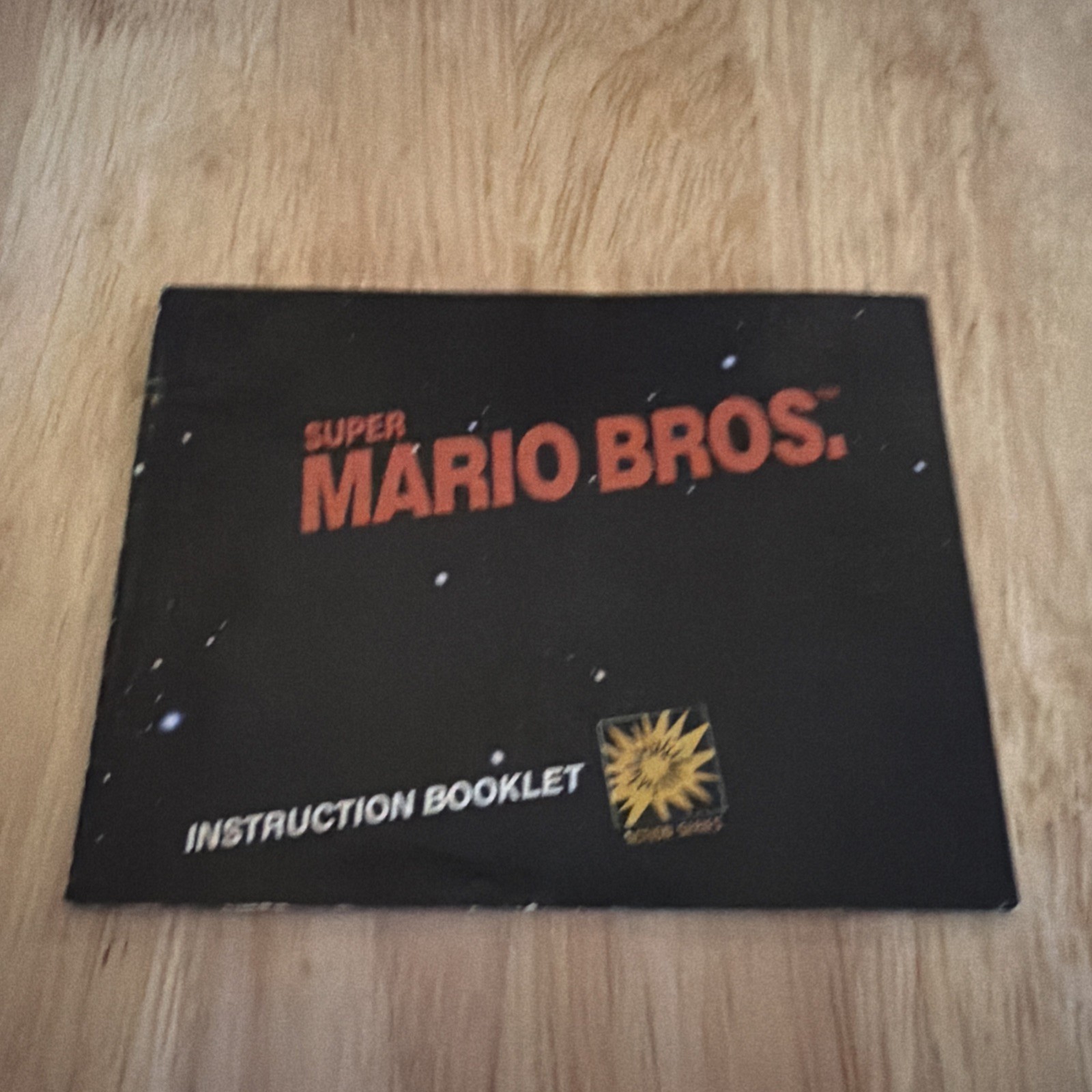 Super Mario Bros NES Instruction Manual Early 1985 Print